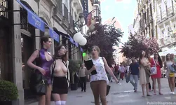 Absolutely insane public domination with Zenda Sexy and Yasmin Scott