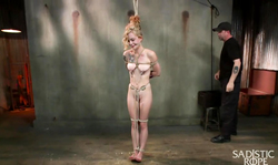 Bitchy and busty Jeze Belle is trying hard to withstand