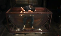 Big-tit ebony Lori Alexia gets dunked in very cold water