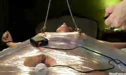 Brunette Bobbi Starr is shocking bonded blonde Roxanne Hall