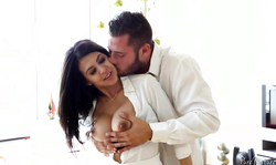 Black-haired goddess fucks in bedroom with lover in the vid by Pure Mature