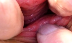 In The Crack girl is soloing and opening her snatch