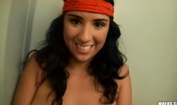 Latina Sex Tapes cutie Evi Fox is addicted to oral sex