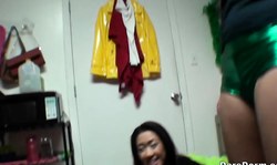 Scottish lesbian party with Zoe Wood, Sonia Lei and Sophia Grace