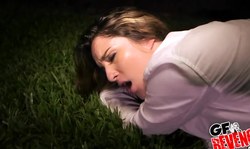 Slutty schoolgirl Mila Marx gives a head and gets banged