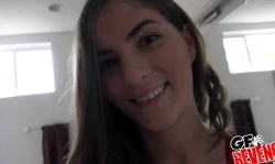 Big-boobed teen Molly Jane handles a boner like a pro