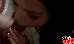 Pierced brunette teen Shione Cooper decided to suck a dick