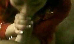 Asian hottie sucks and fucks