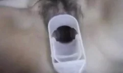 My Cute Asian slut gives a blowjob and swallows urine
