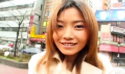 My Cute Asian redhead stimulates her little pussy on the backseat