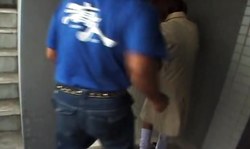 Busty redhead Asian enjoys when a dirty guy strokes her muff