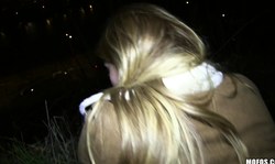 Outdoor Public Pick UPs action with a dick-sucking blondie Chrissy Fox